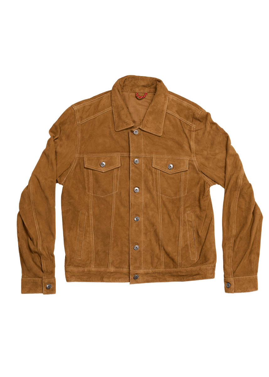 Goat Suede Jacket for Men – Black & Brown – Iron and Resin Europe