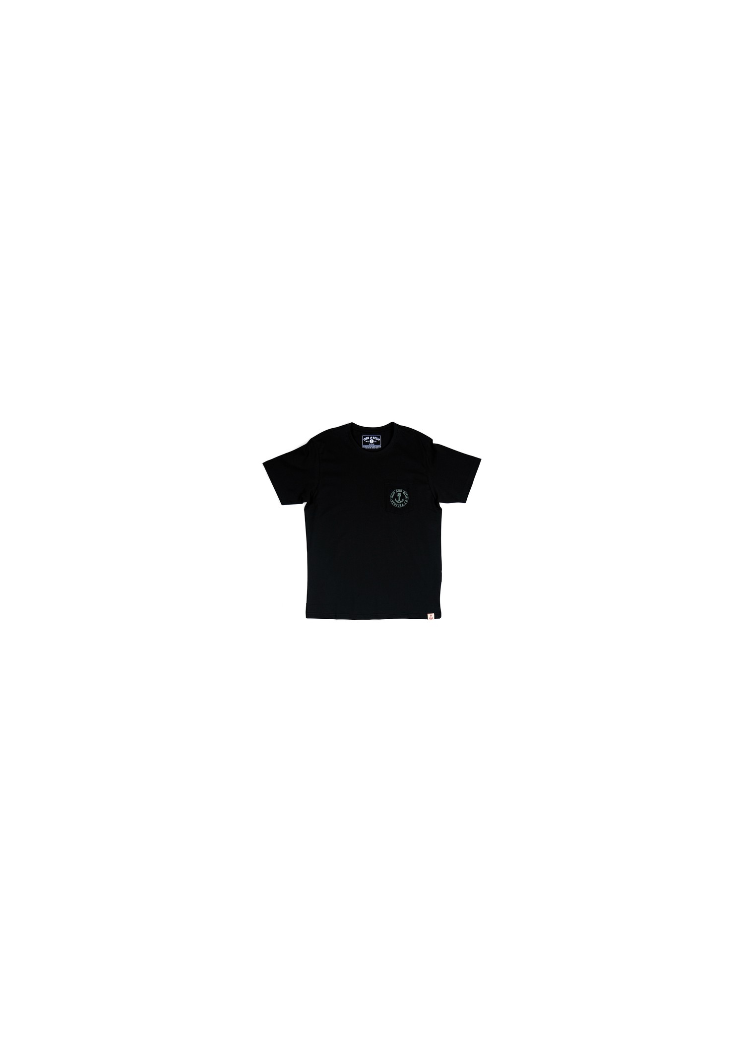 Brand Button Pocket Tee - Iron and Resin