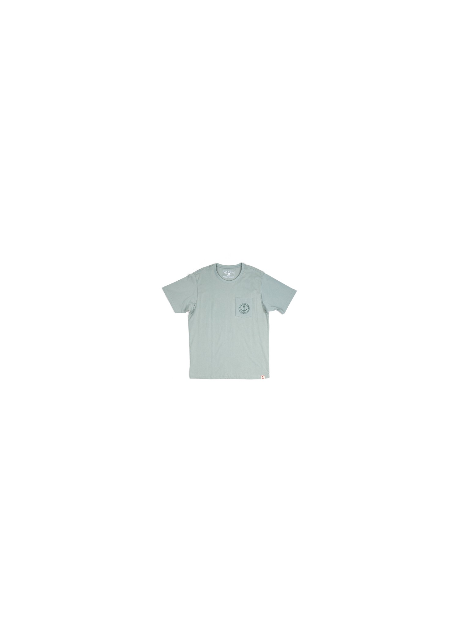 Brand Button Pocket Tee - Iron and Resin