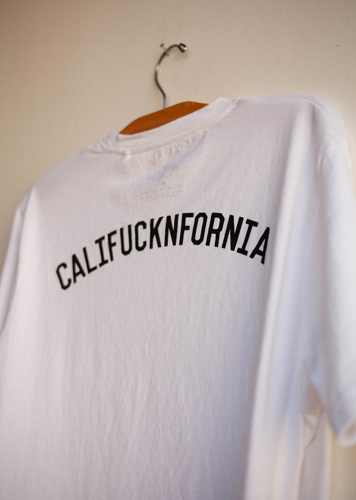 Iron & Resin - Califuckinfornia White Graphic Tee Back Graphic 