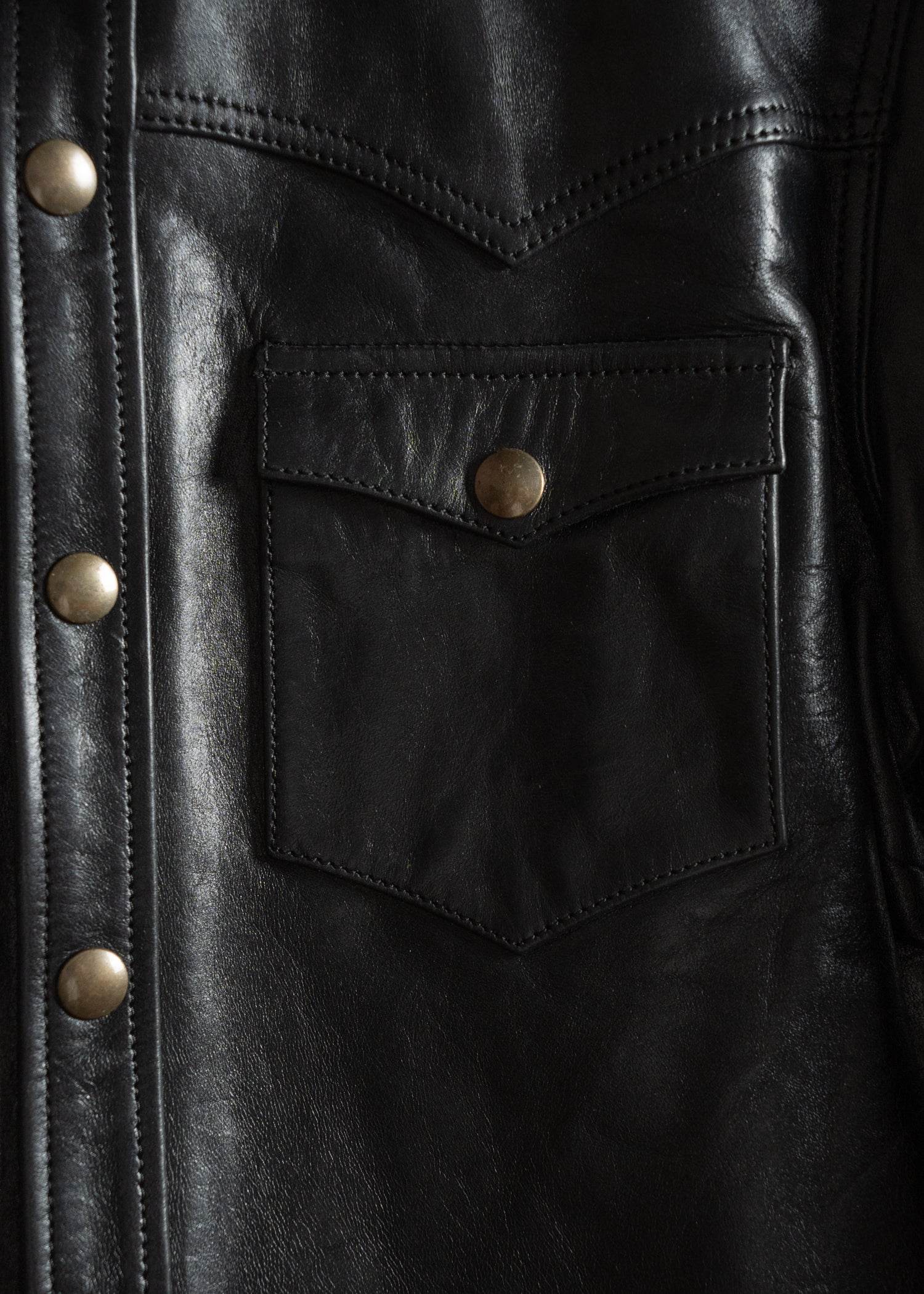Black & Cognac Horsehide Leather Fence Shirt – Iron and Resin Europe