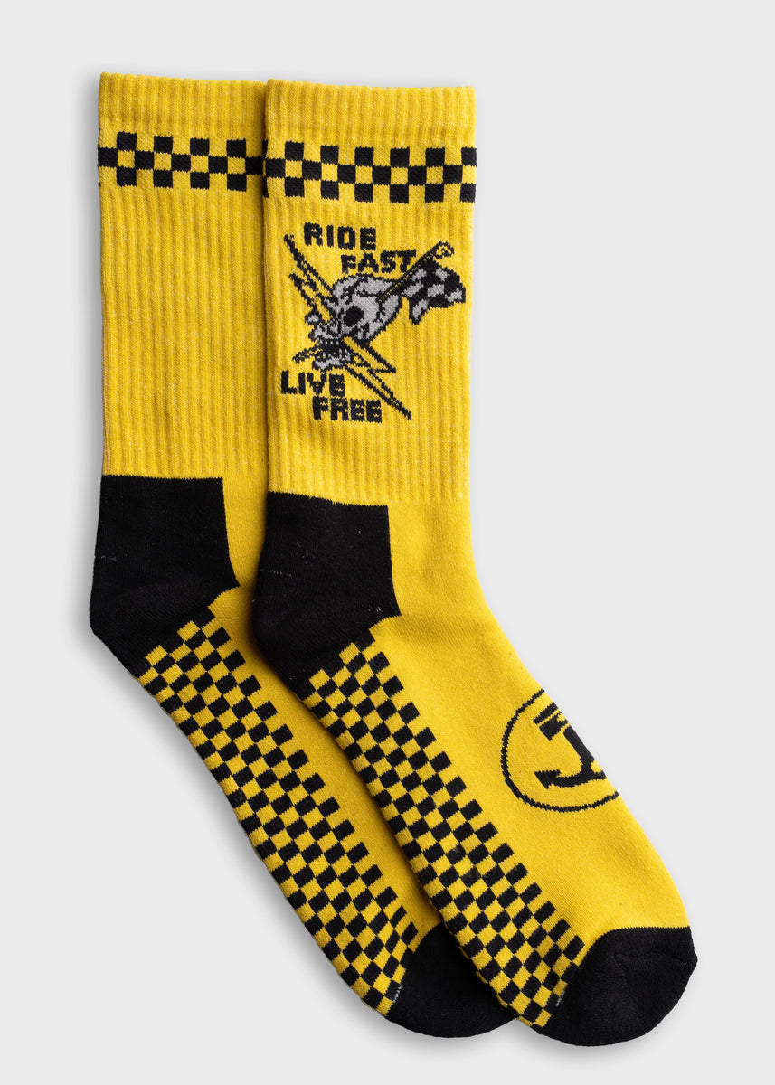 Ride Fast Sock Mens Printed Crew Socks – Iron and Resin Europe
