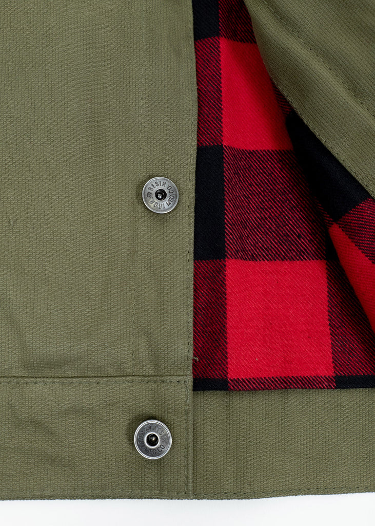 Iron & Resin Sand Jacket: Bedford Cord Construction With Flannel Lined Interior